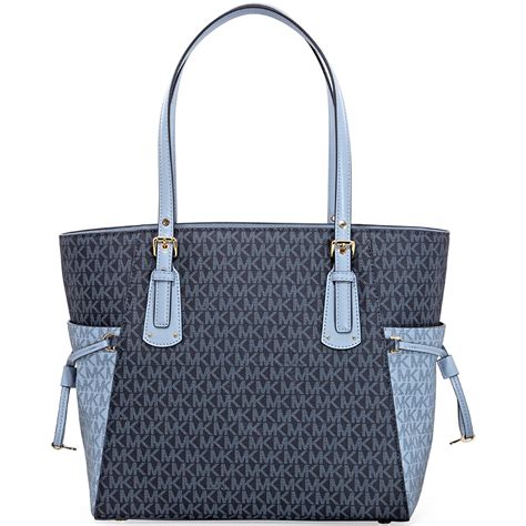 michael kors bag light blue|Michael Kors outlet blue purse.